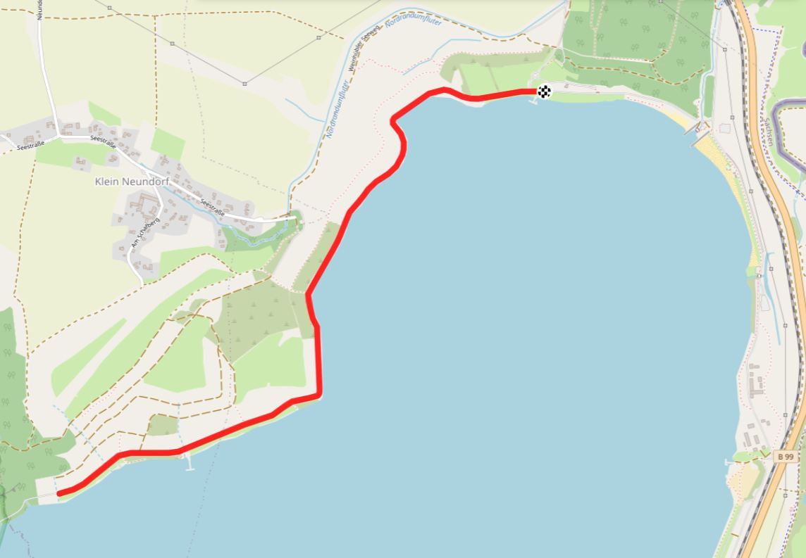 Streckenplan: 6-km-Lauf